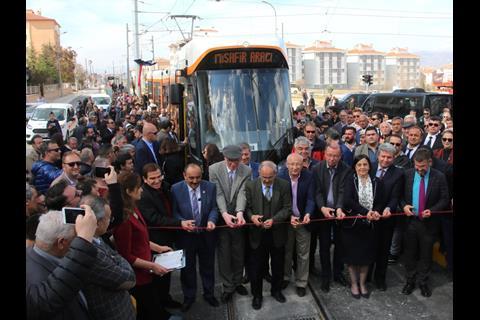 A 3 km extension of the tram network in Eskişehir was inaugurated on March 10.